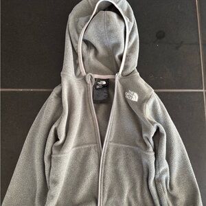 The North Face Kids Light Gray Fleece Jacket